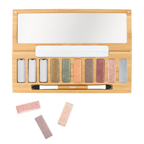 Zao 流光閃爍10色礦物眼影盤 Eyeshadow Palette Ultra Shiny
