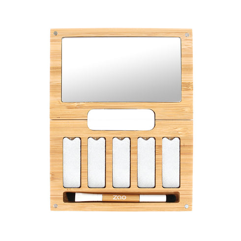 Zao 玩味 5 色礦物眼影盒 - 組件 (空) Bamboo Box Five