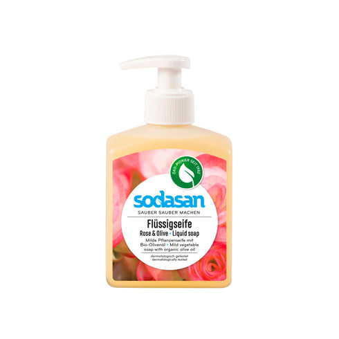 Sodasan 純天然潔手皂液 ( 玫瑰 ) Liquid Soap (Rose & Olive)