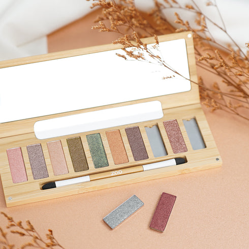Zao 流光閃爍10色礦物眼影盤 Eyeshadow Palette Ultra Shiny