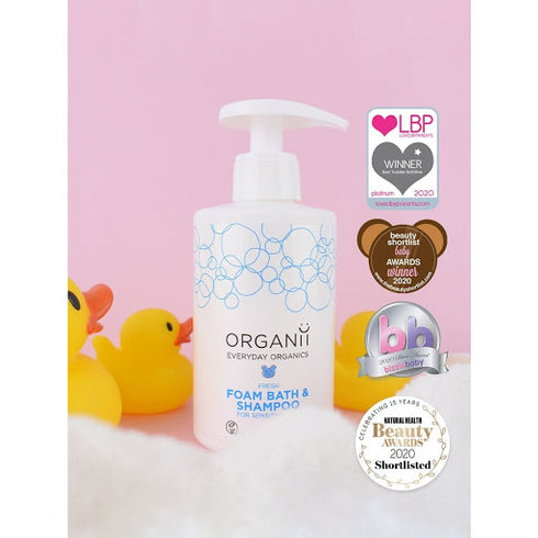 ORGANii 有機寶寶舒敏洗髮沐浴泡泡 Foam Bath & Shampoo